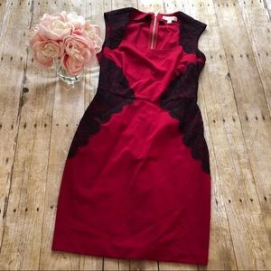 ERIN Shelby Lace Trim Sheath Dress- Size 4